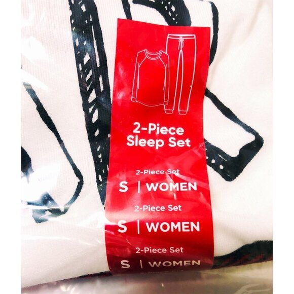 Cuddl Duds Womens Red Black Plaid Polar Bear Long Sleeve Pajamas Sets Sz S New - Picture 8 of 12